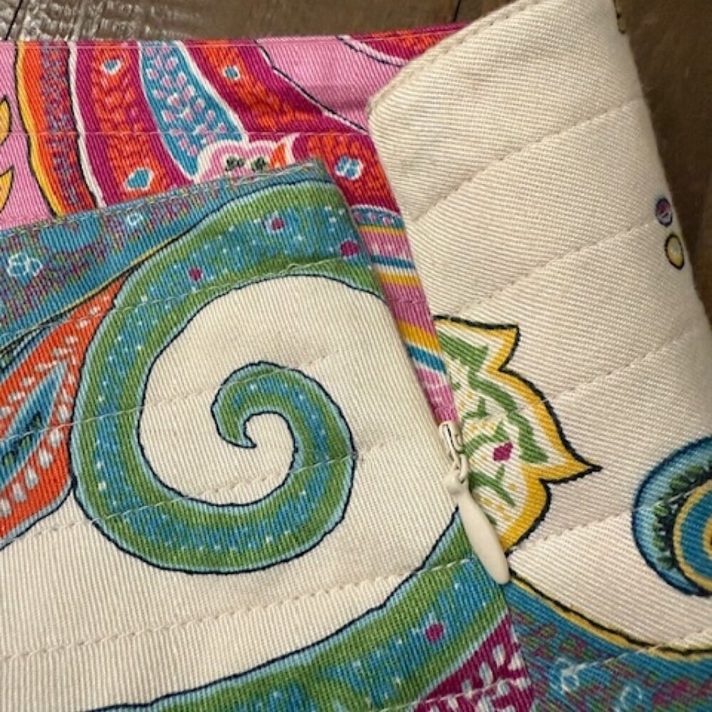 Izod Skirt Pleated Floral & Paisley A-Line Multi-Color A-Line Skirt Size 16 - Picture 3 of 4